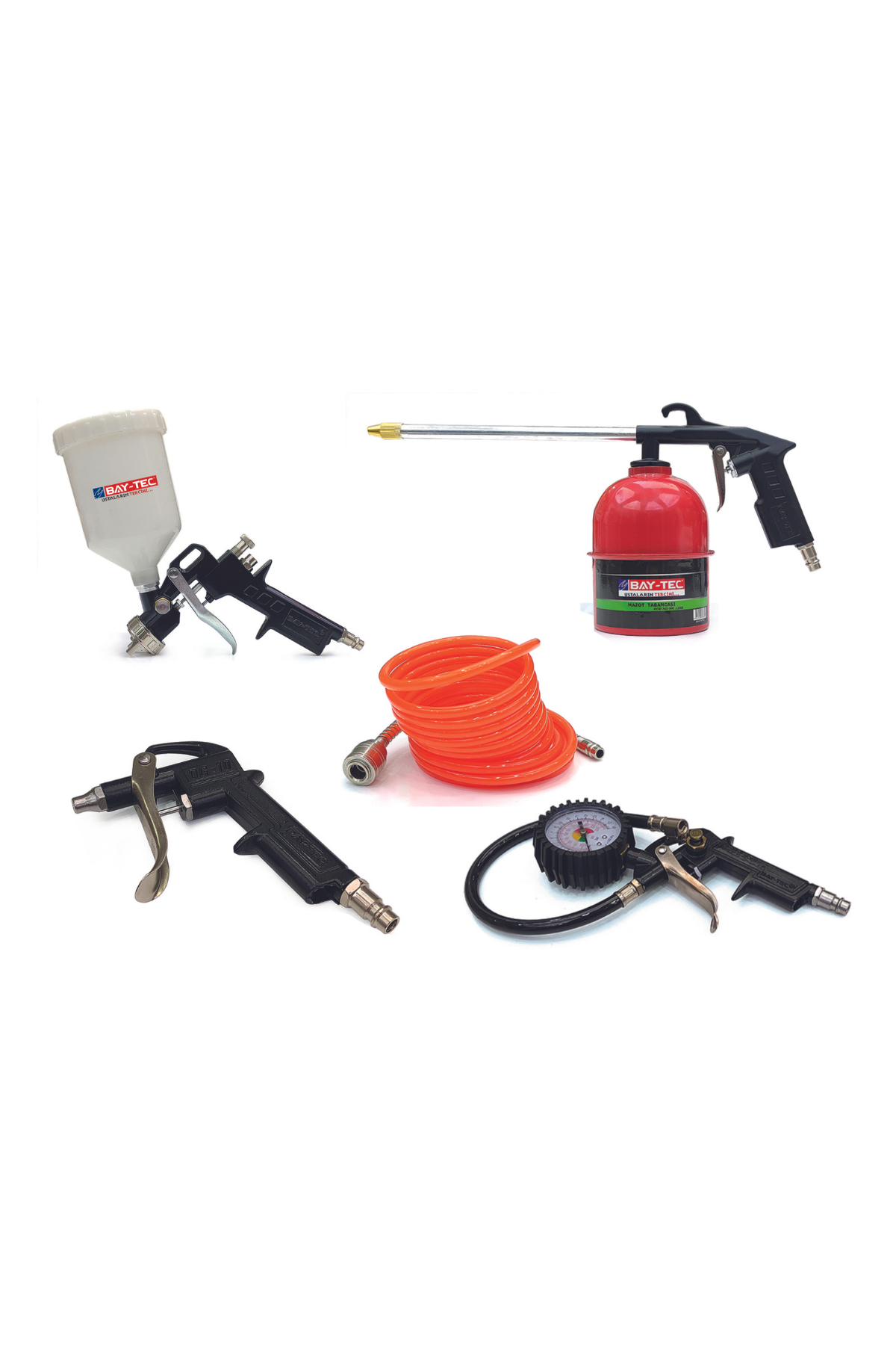 BAY-TEC BOYA VE  HAVA  TABANCASI  SETİ  5li Set