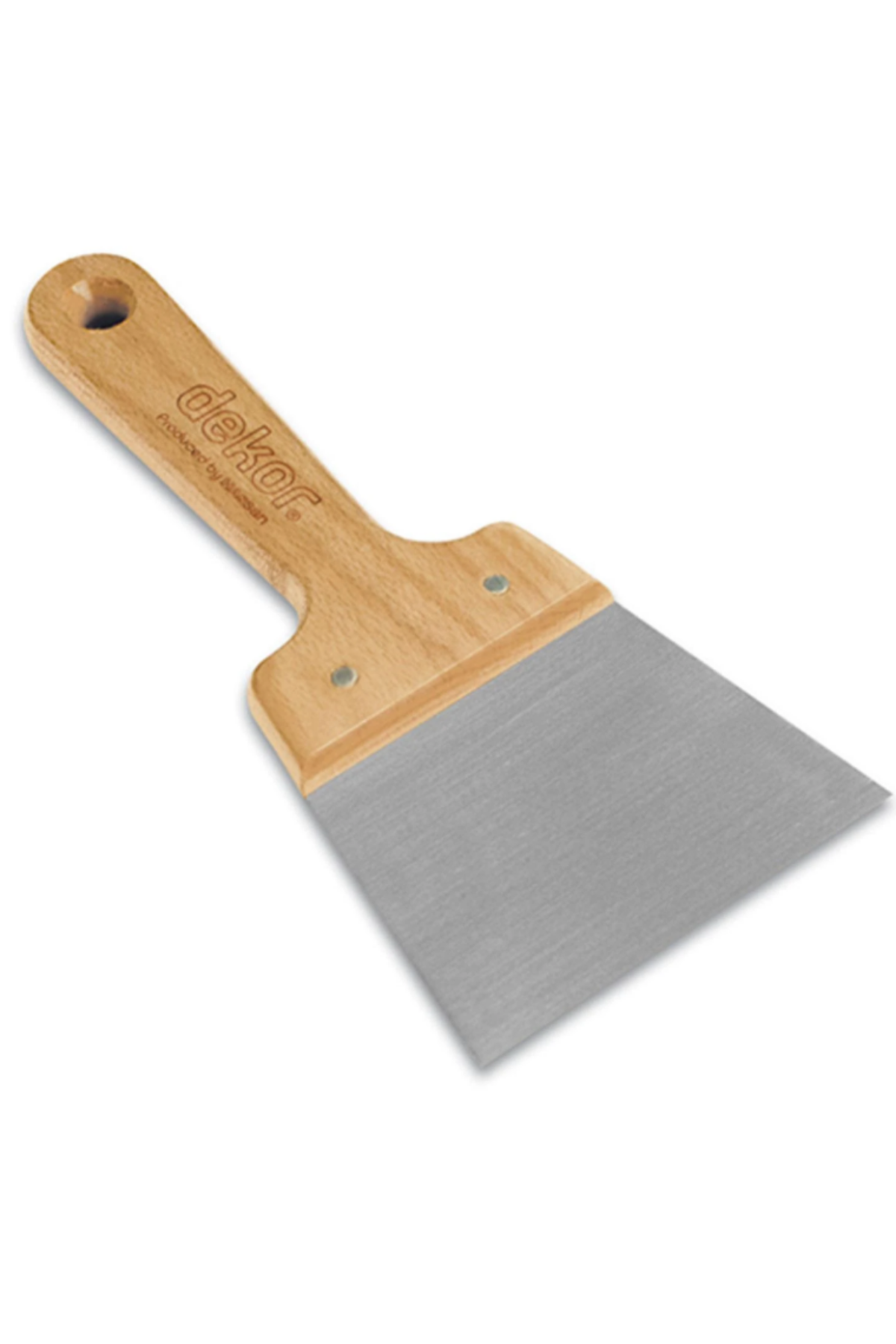 DEKOR AHŞAP SAPLI SAHRA ISPATULASI (16 CM & PASLANMAZ ÇELİK)