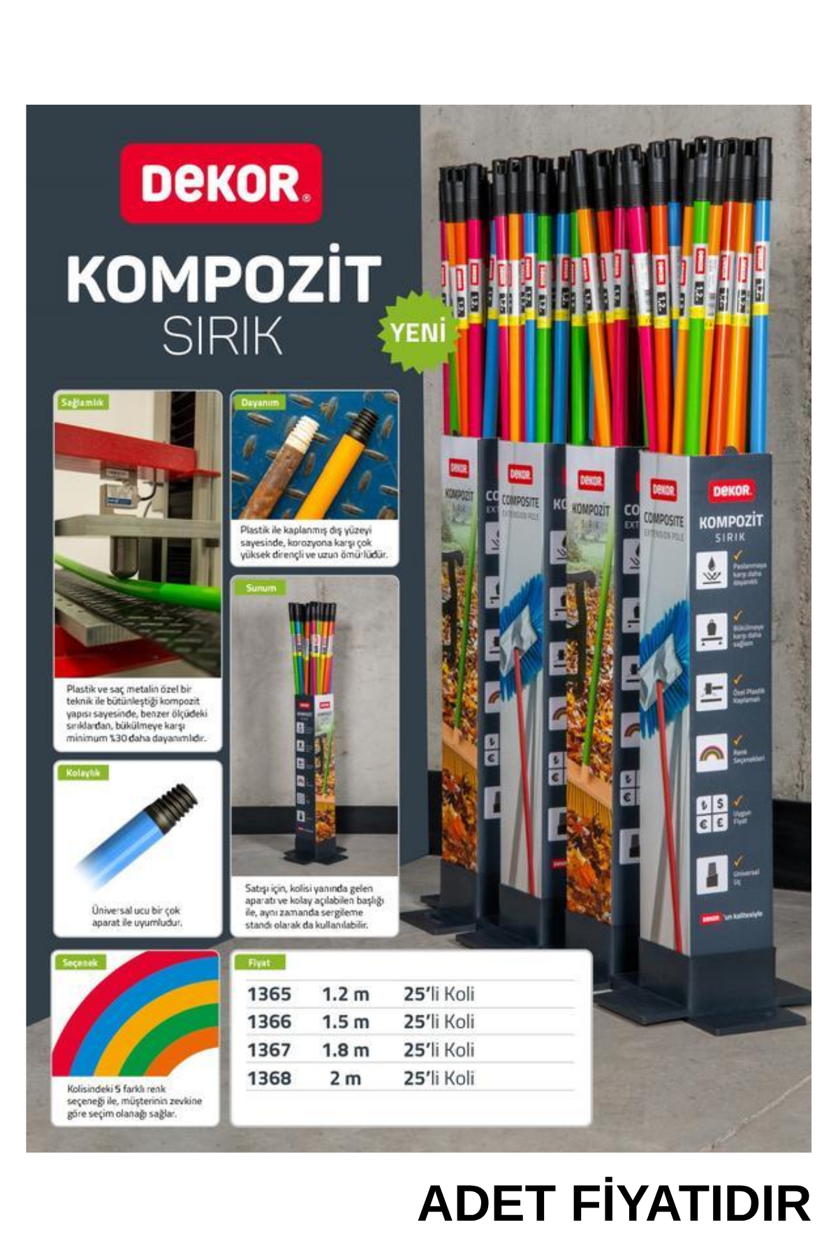 DEKOR KOMPOZİT SIRIK 1,5M