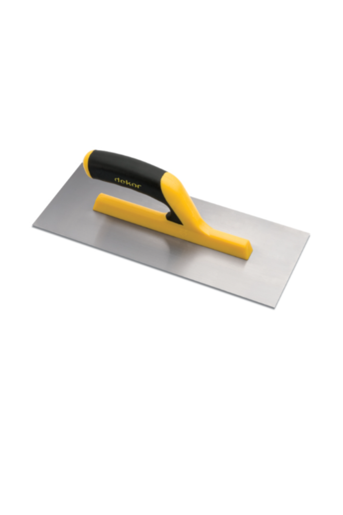 DEKOR PLASTİK AÇIK SAPLI PASLANMAZ ÇELİK ALÇI MALASI (30 CM)