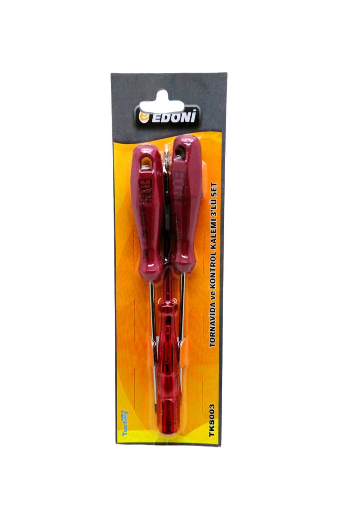 EDONİ KONTROL KALEM TORNAVİDA SETİ (3 LÜ)