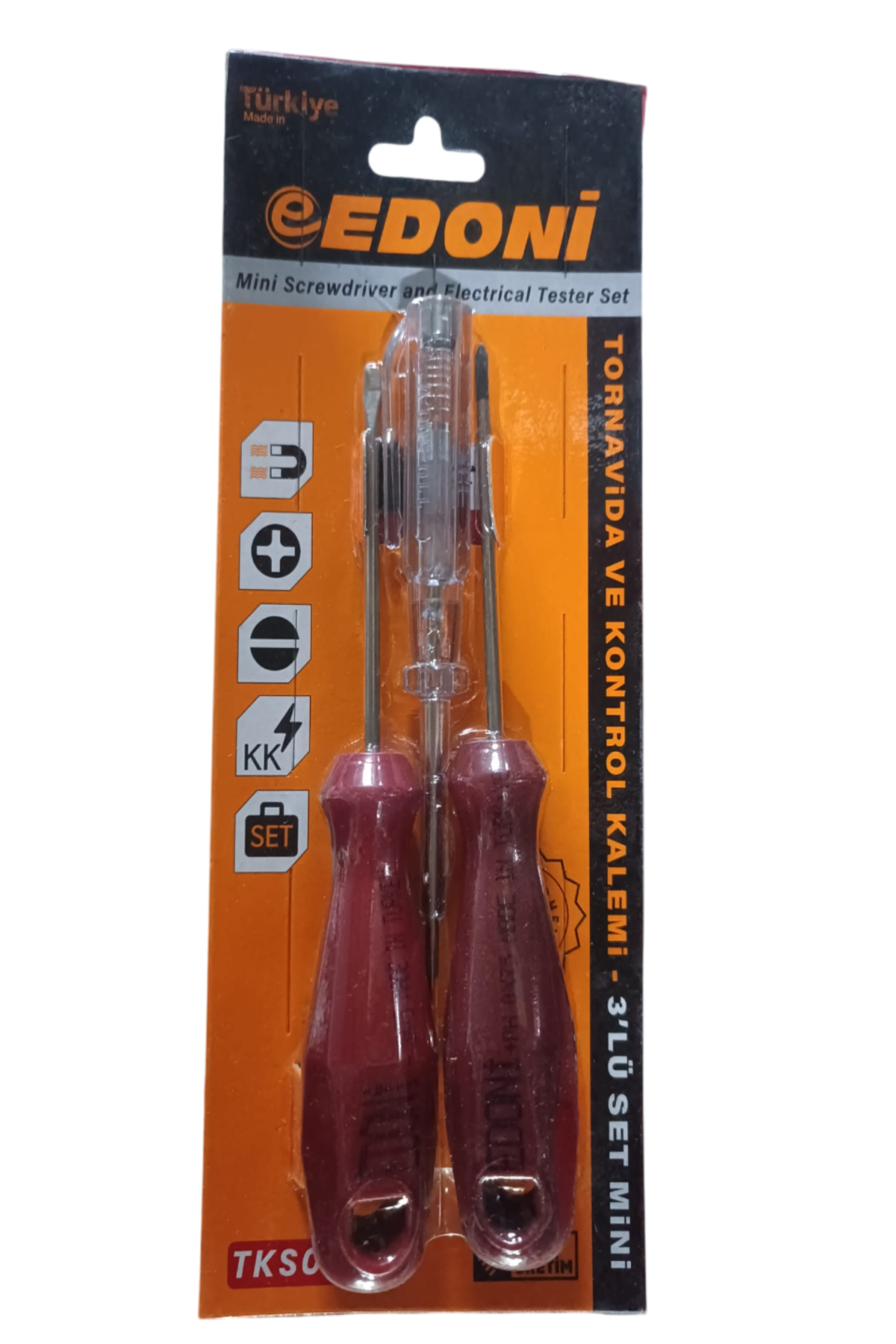 EDONİ MİNİ KONTROL KALEM TORNAVİDA SETİ (3 LÜ)