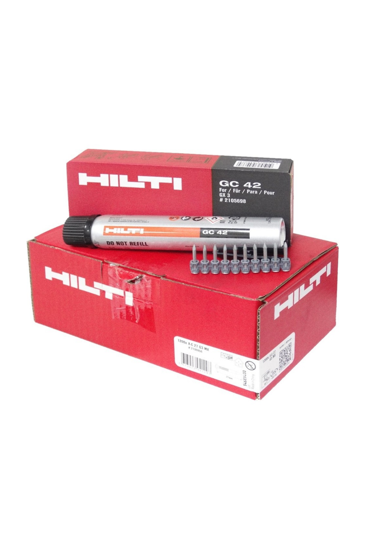 HİLTİ ÇİVİSİ+TÜP GC 42 (YENİ NESİL-1200)