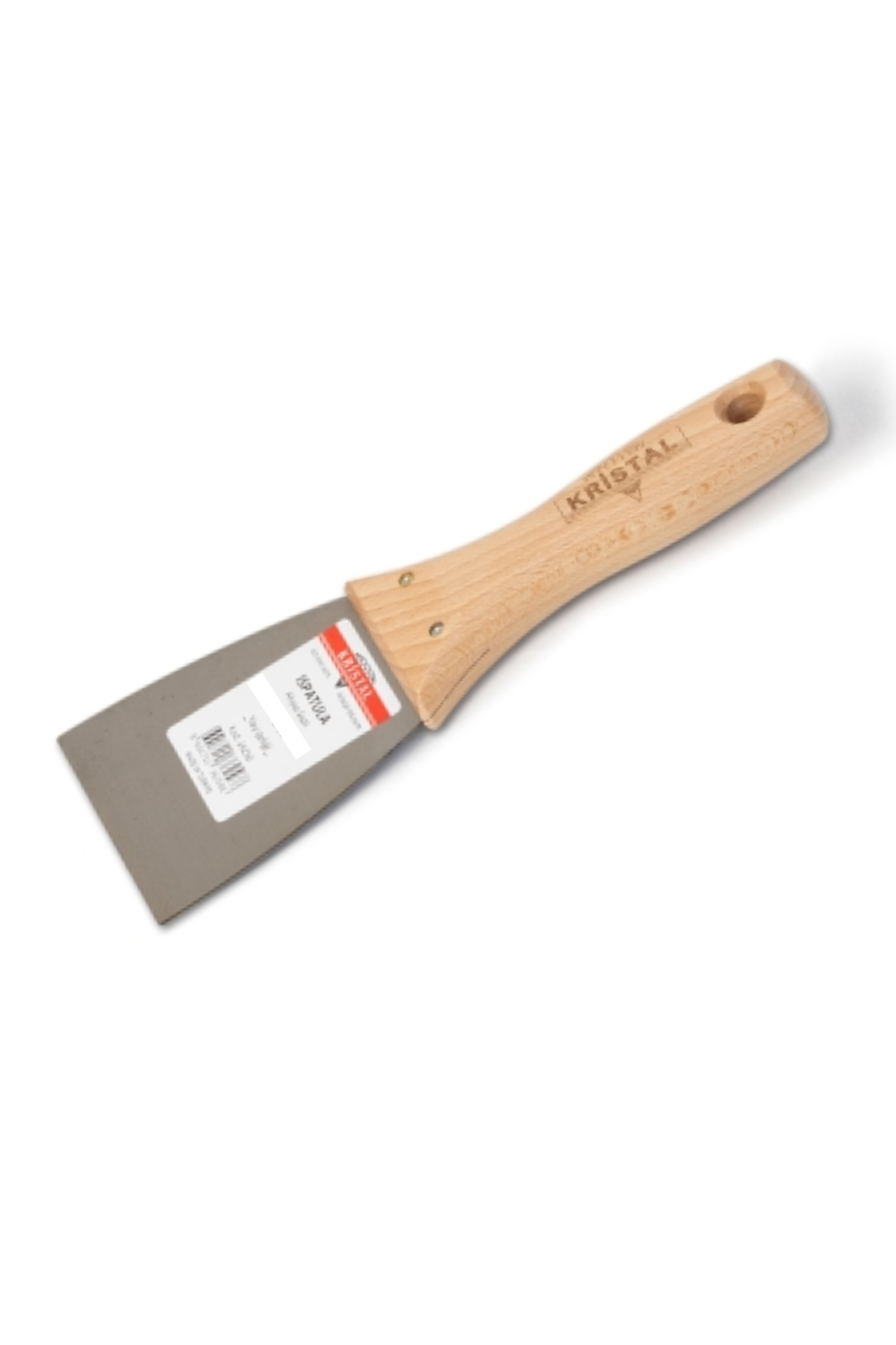 KRİSTAL AHŞAP SAPLI YAY ÇELİĞİ ISPATULA (7 CM)