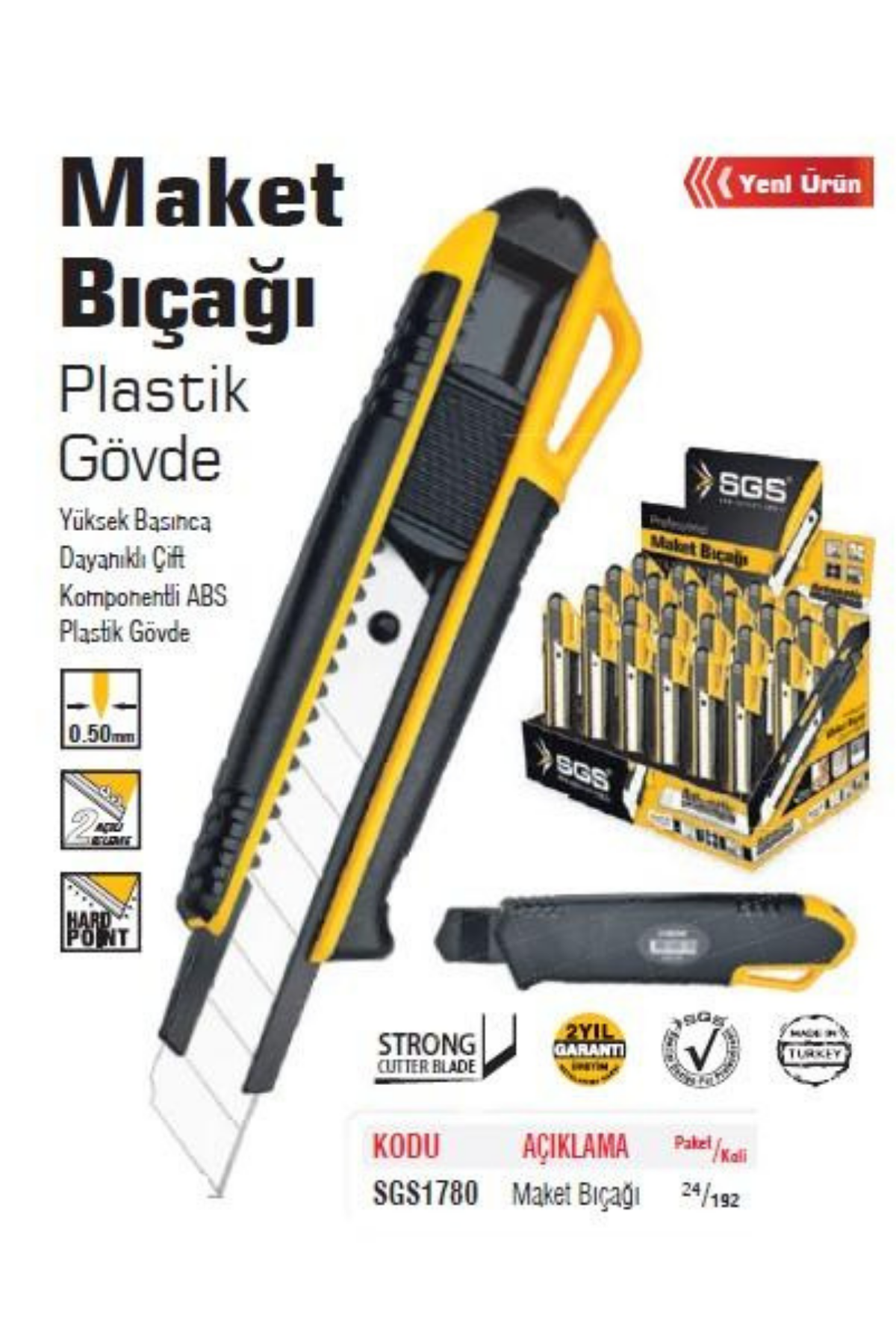 MAKET BIÇAĞI (PLASTİK GÖVDE) (KLASİK TİP)