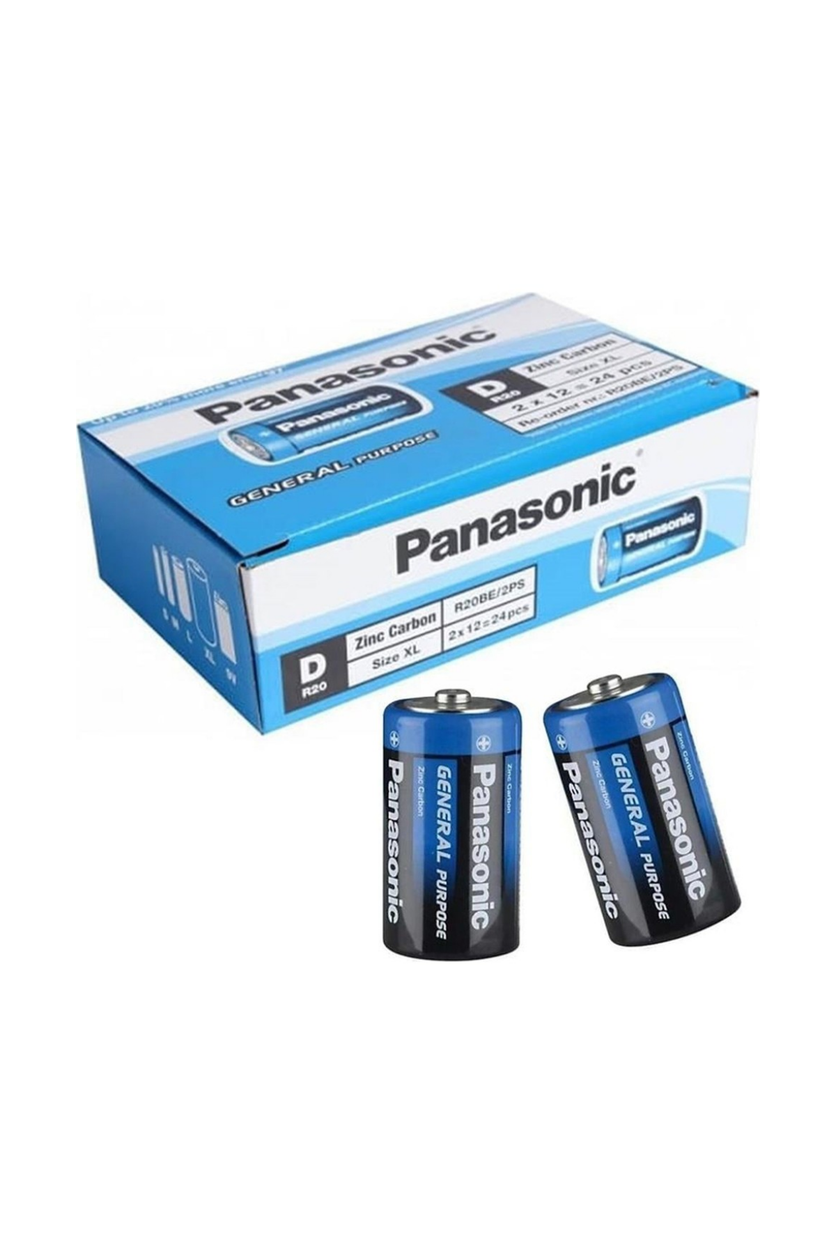 PANASONİC MANGANEZ BÜYÜK PİL (2 Lİ)