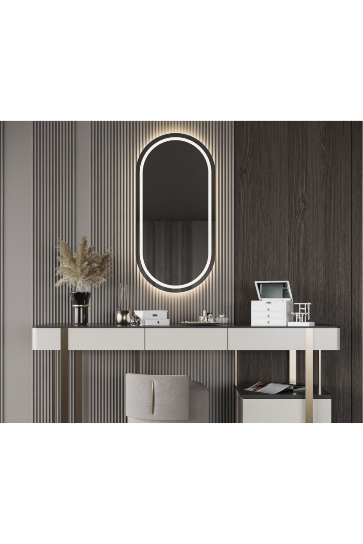 TERRA SATİNALI DOKUNMATİK SENSÖR LED AYNA (50X100 CM & 6500 K)