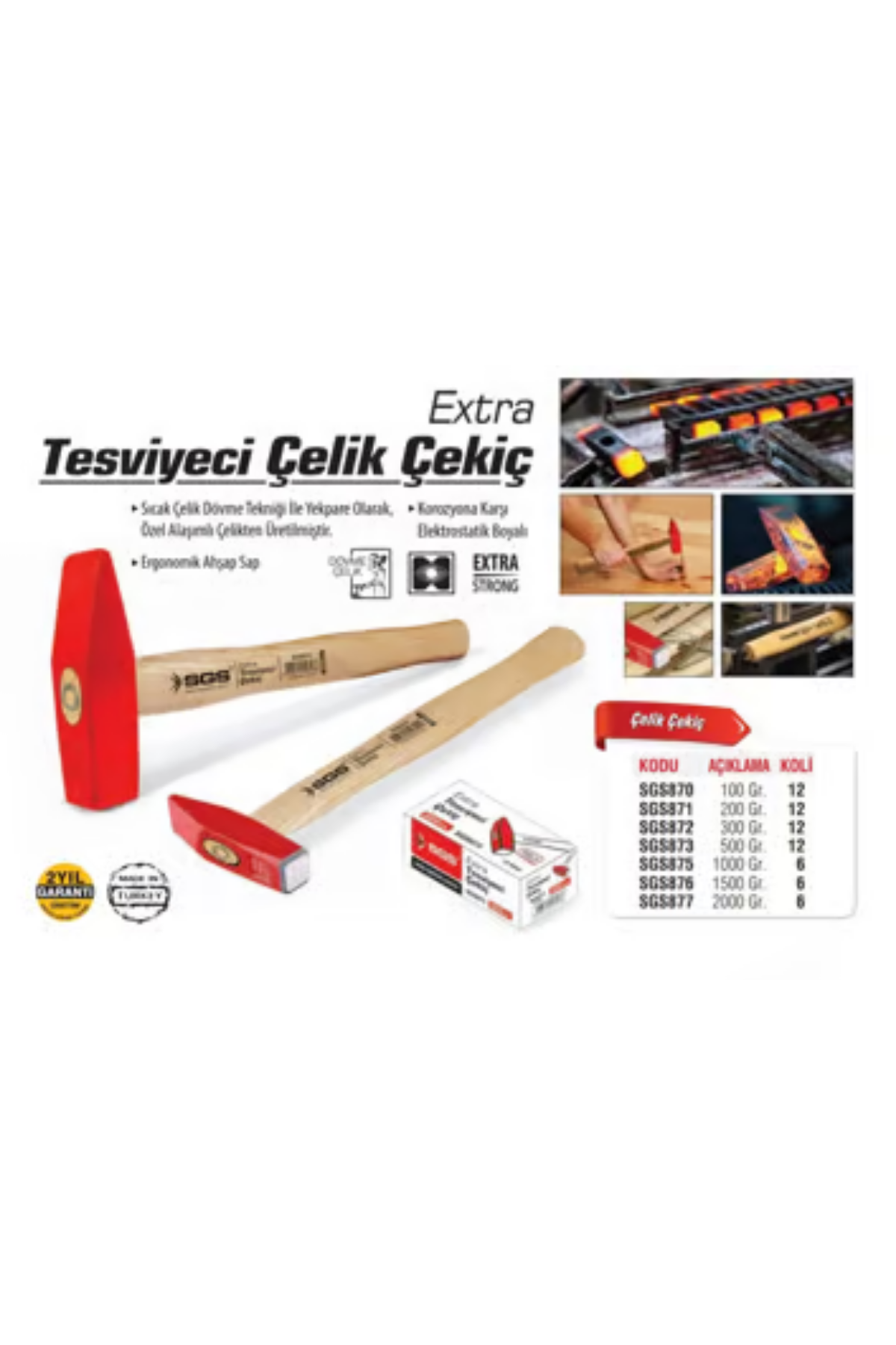 TESVİYECİ ÇEKİÇ 500 GR EXTRA