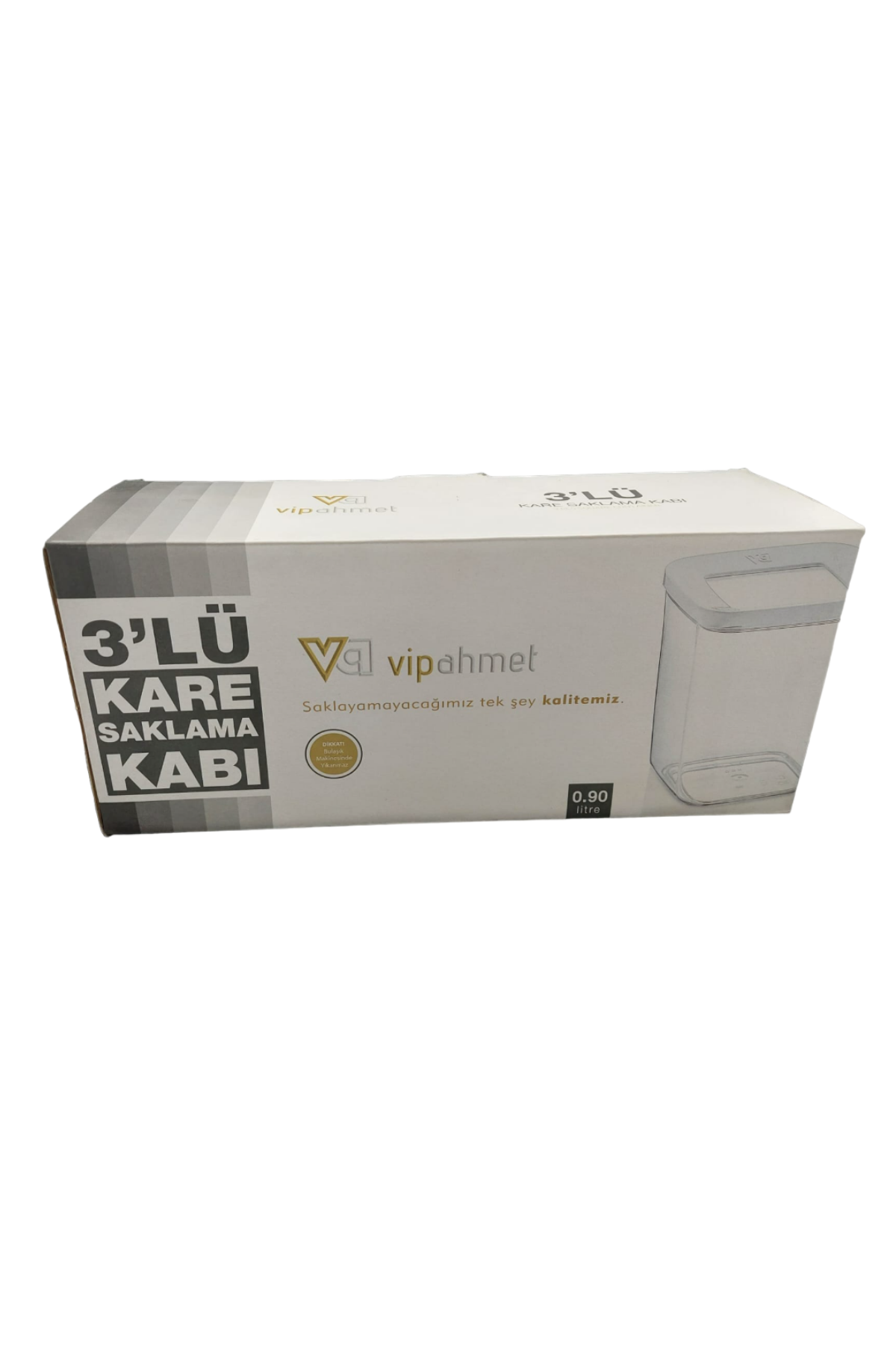 VİPAK 900 ML.VAKUMLU SAKLAMA KABI 3 LÜ