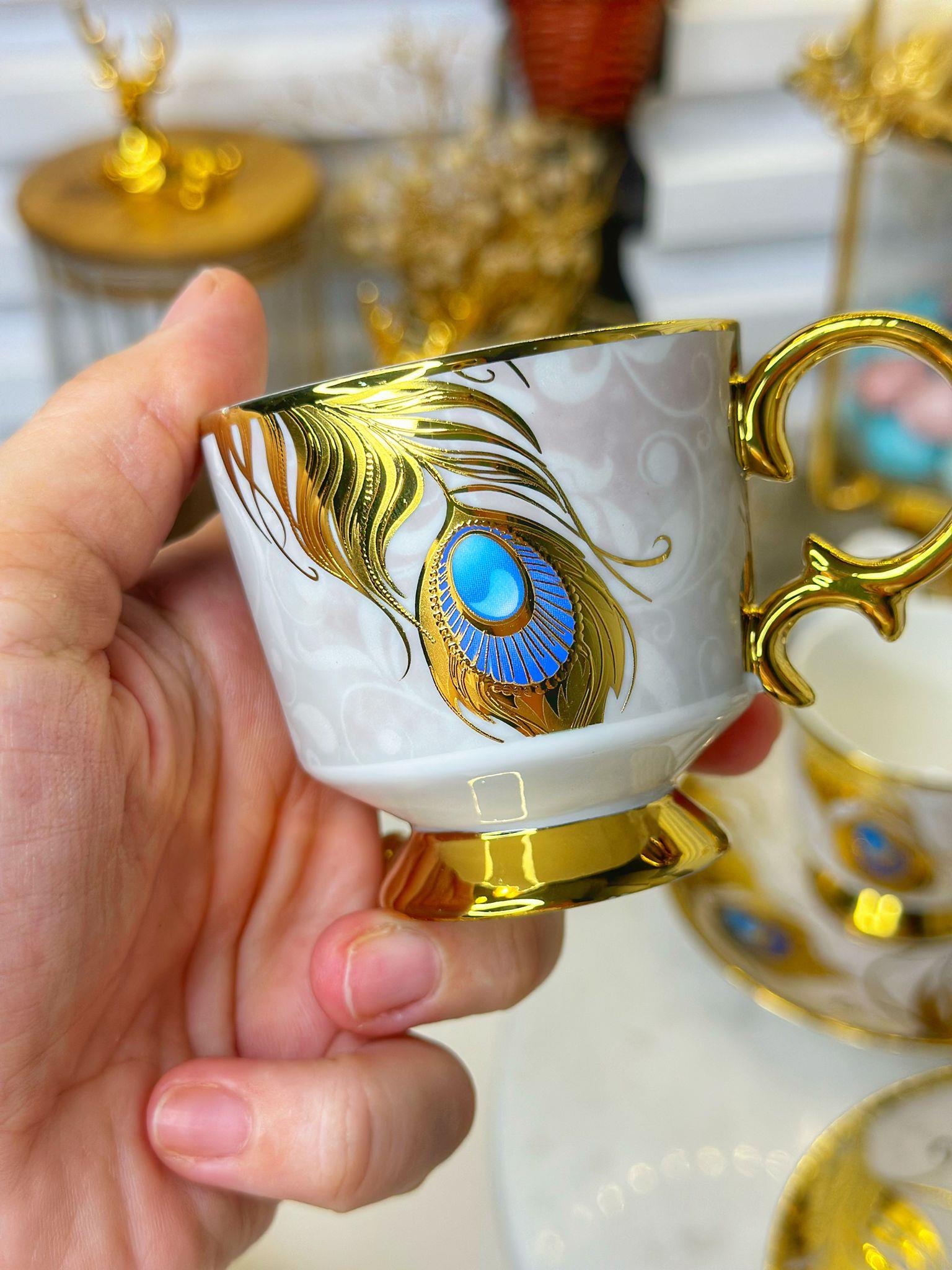 Loris 6 Kişilik Porselen Türk Kahvesi Fincanı