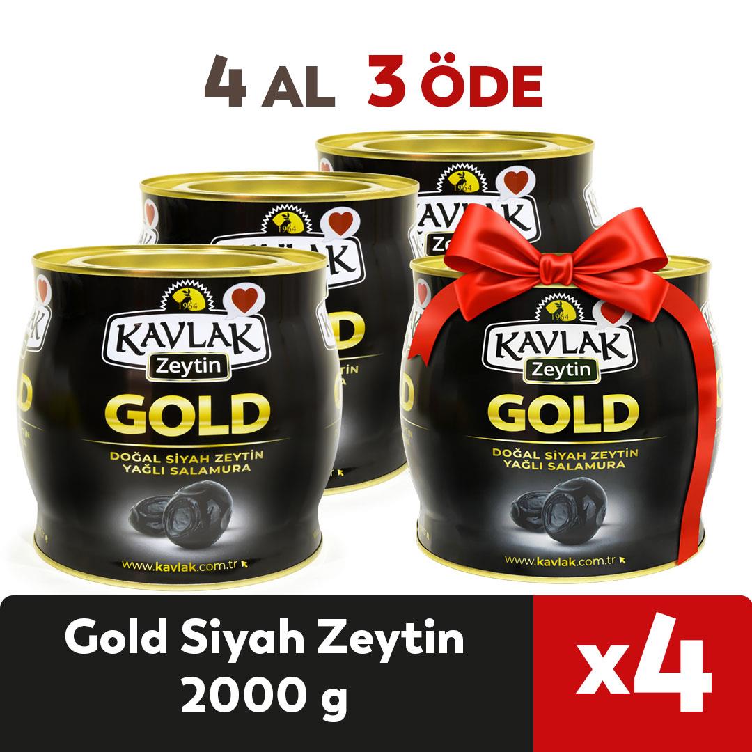 2 KG (brüt) Gold Siyah Zeytin 4 Al 3 Öde