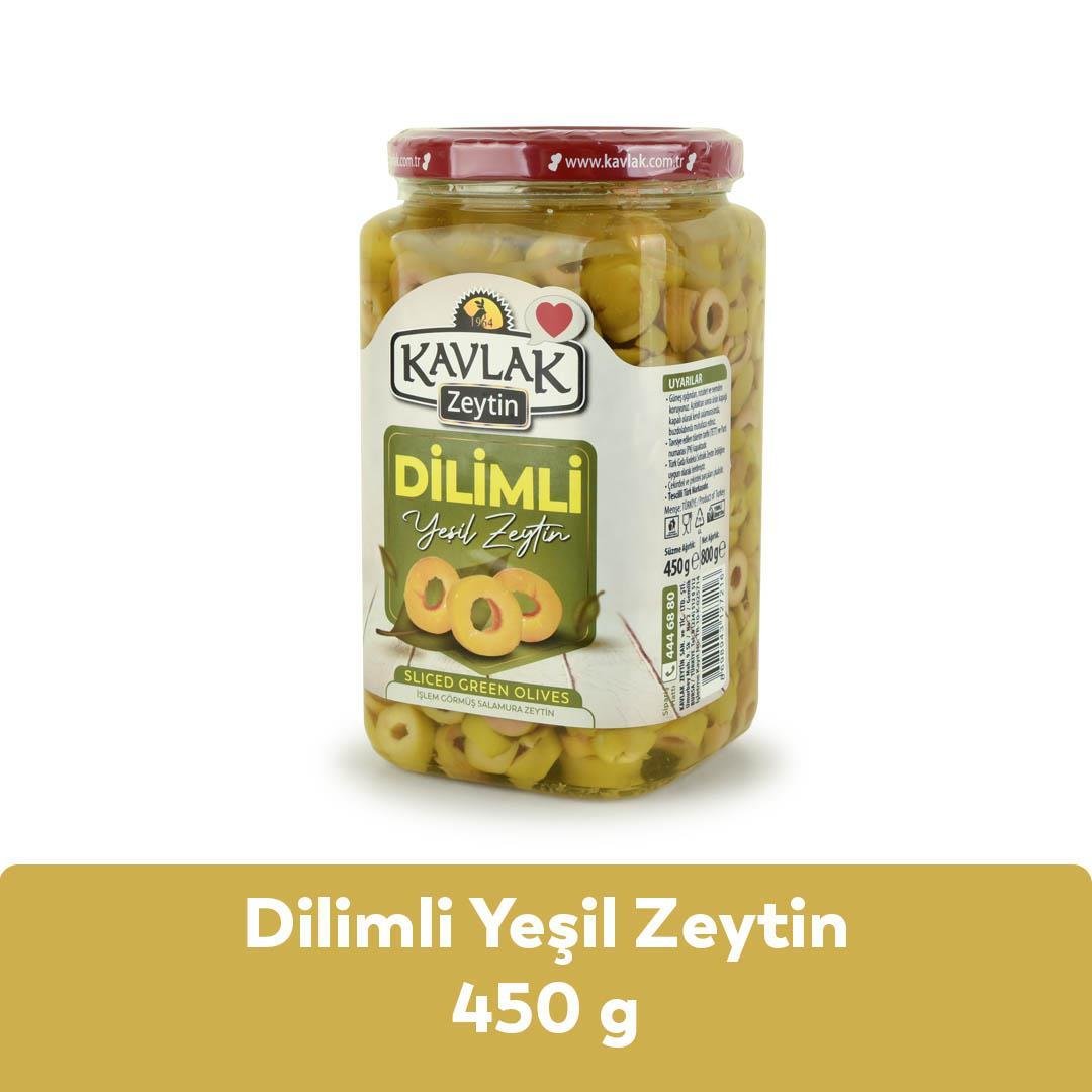 450 GR YEŞİL DİLİMLİ ZEYTİN