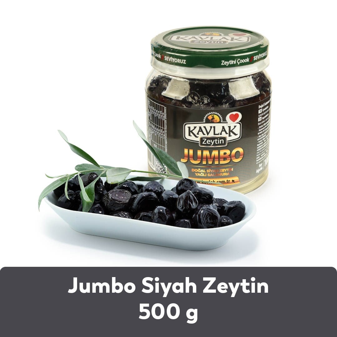 500 GR Jumbo Siyah Zeytin 1 Alana 1 Bedava