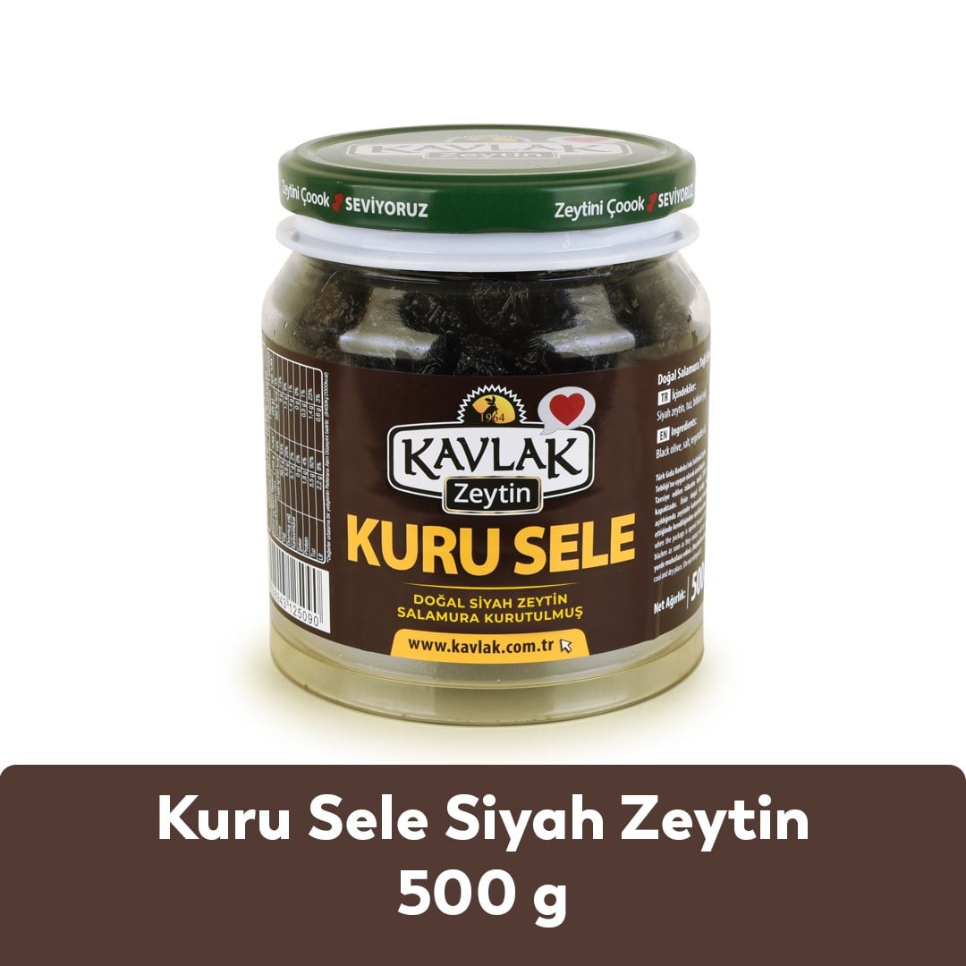 500 GR Kuru Sele Gemlik Siyah Zeytin 3 AL 2 ÖDE