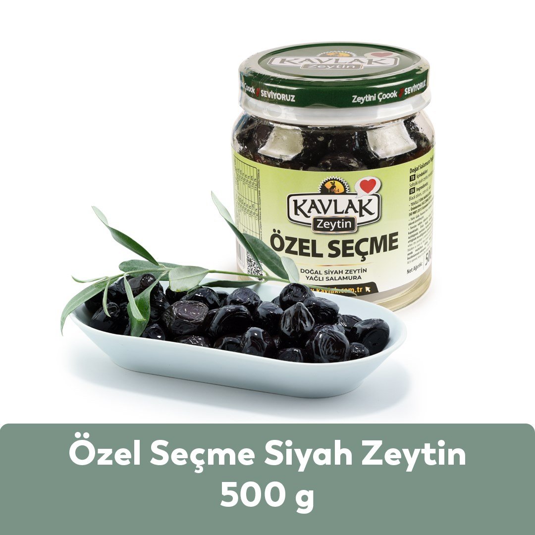 500 Gr Özel Seçme Siyah Zeytin 1 Alana 1 Bedava