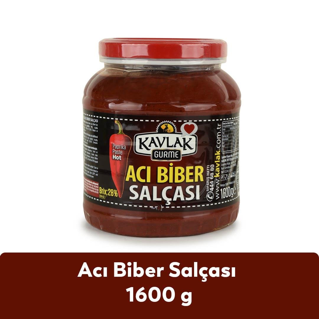 Acı Biber Salçası 1600 gr Cam Pet