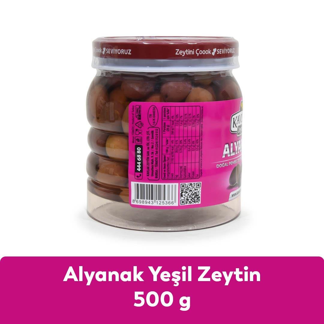 Alyanak Çizik Yeşil Zeytin 500 Gr