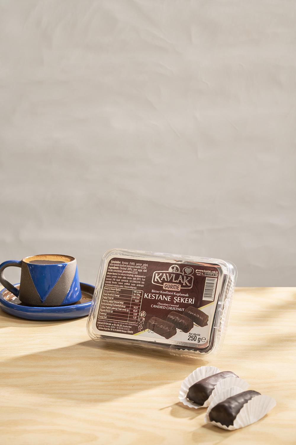 Bitter Çikolata Kestane Şekeri 250 Gr