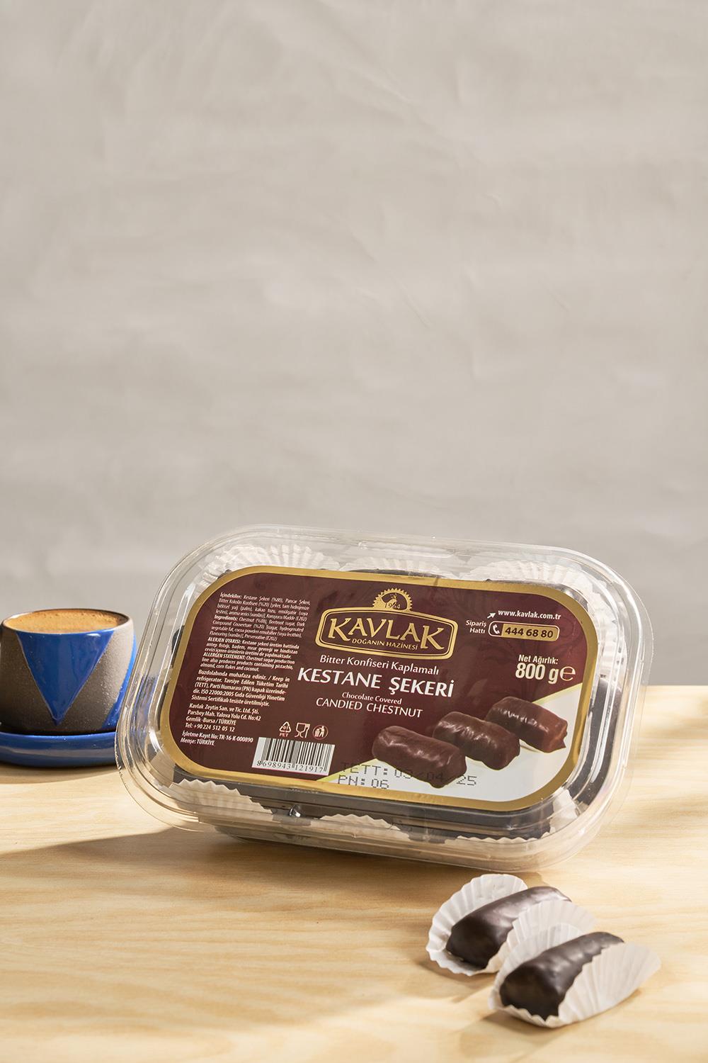 Bitter Çikolata Kestane Şekeri 800 Gr