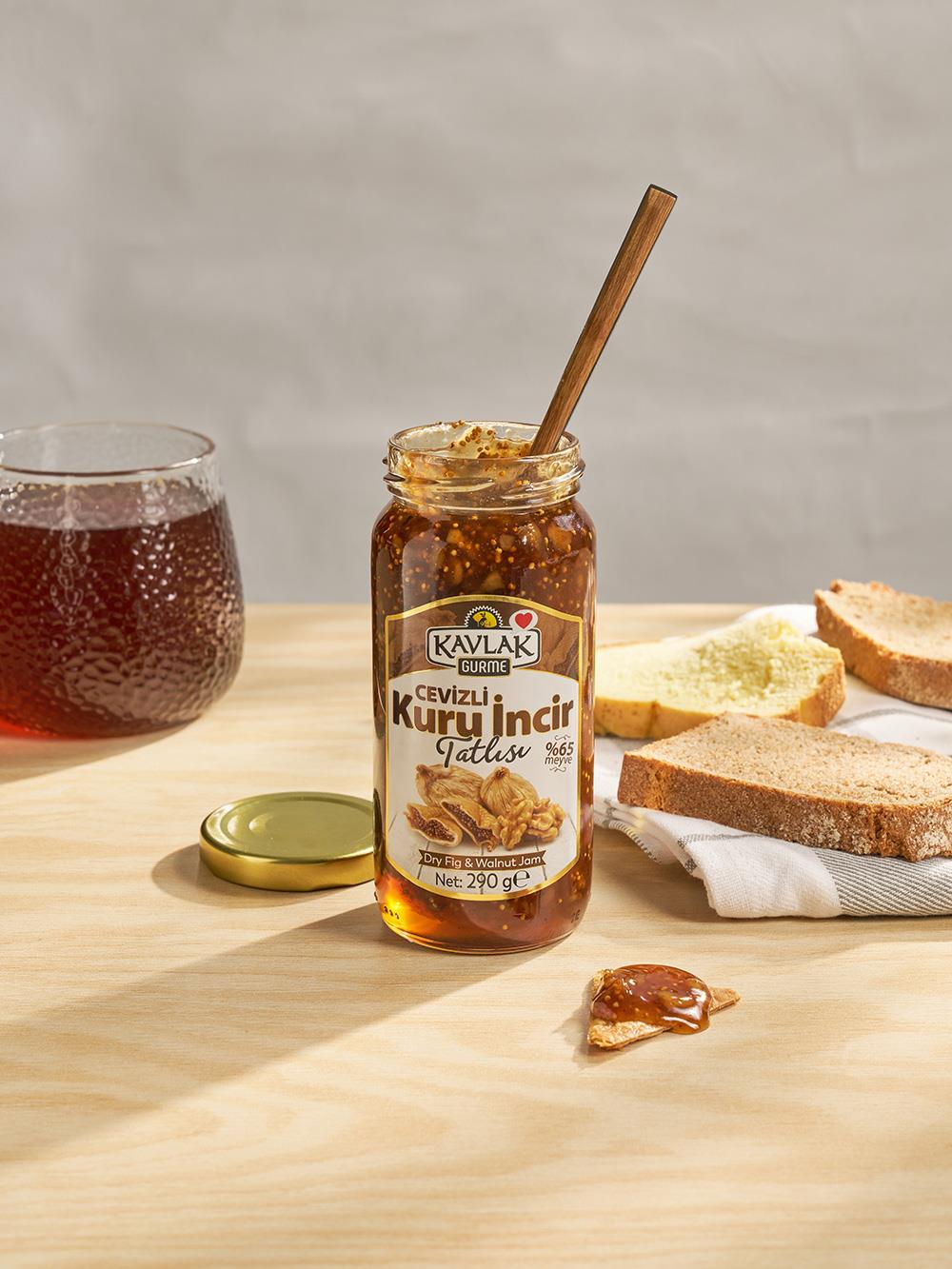 Ceviz-Kuru İncir Reçeli 290 Gr Cam Kavanoz