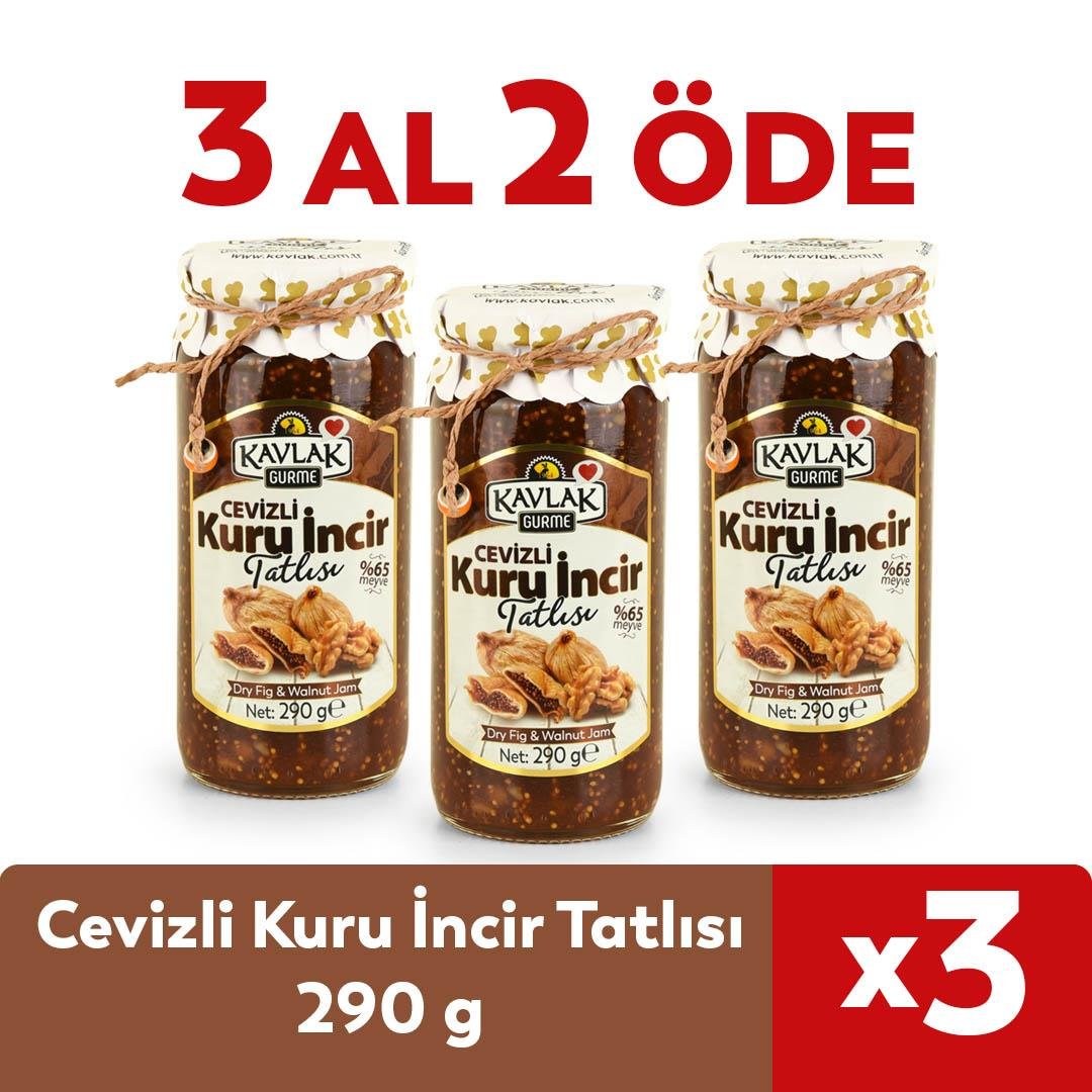 Ceviz-Kuru İncir Reçeli 290 Gr Cam Kavanoz 3 Al 2 Öde 