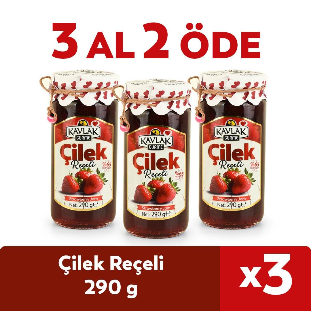 Çilek Reçeli 290 Gr Cam Kavanoz 3 Al 2 Öde