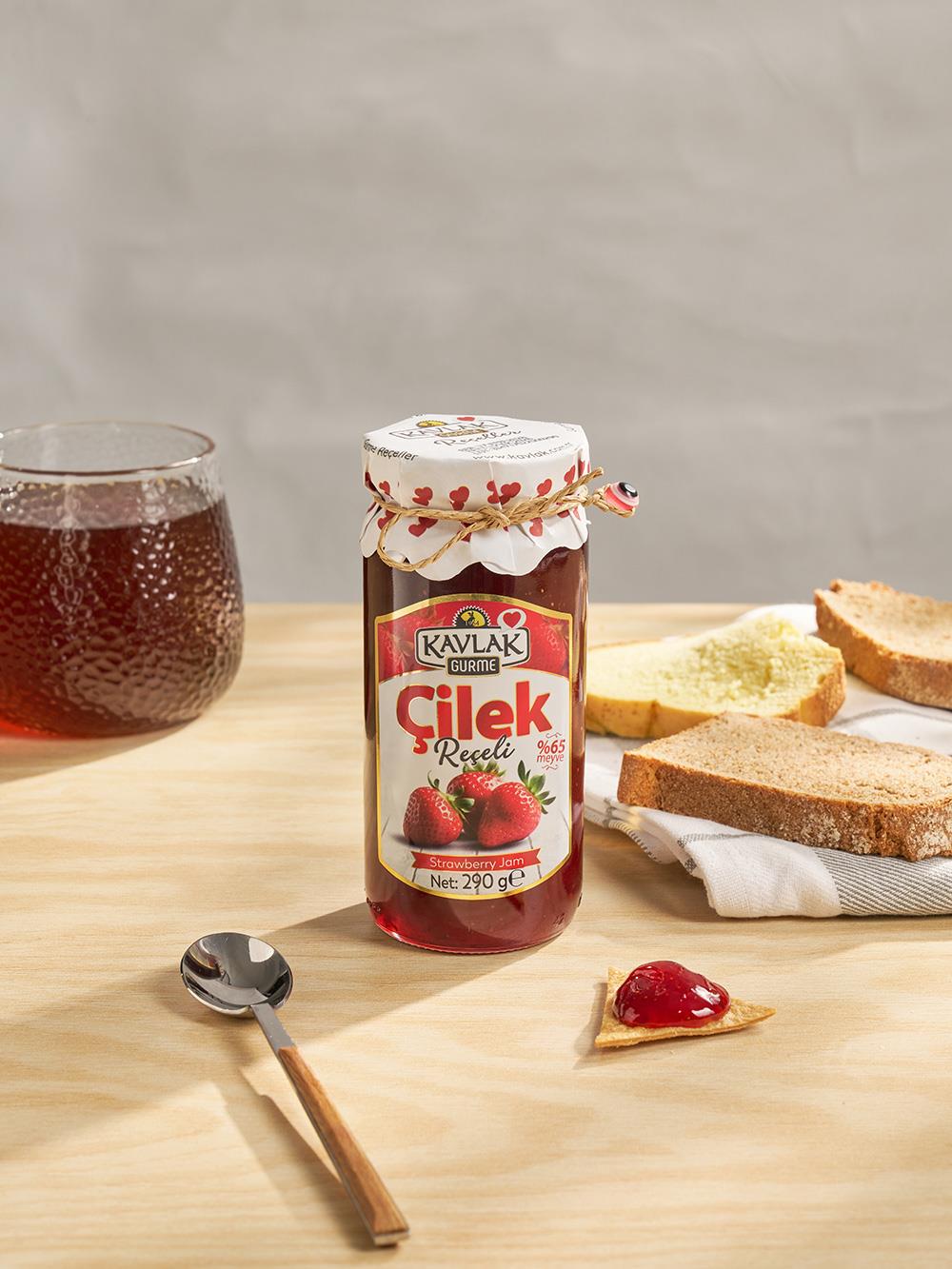 Çilek Reçeli 290 Gr Cam Kavanoz