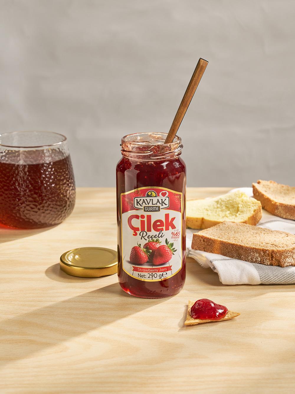 Çilek Reçeli 290 Gr Cam Kavanoz