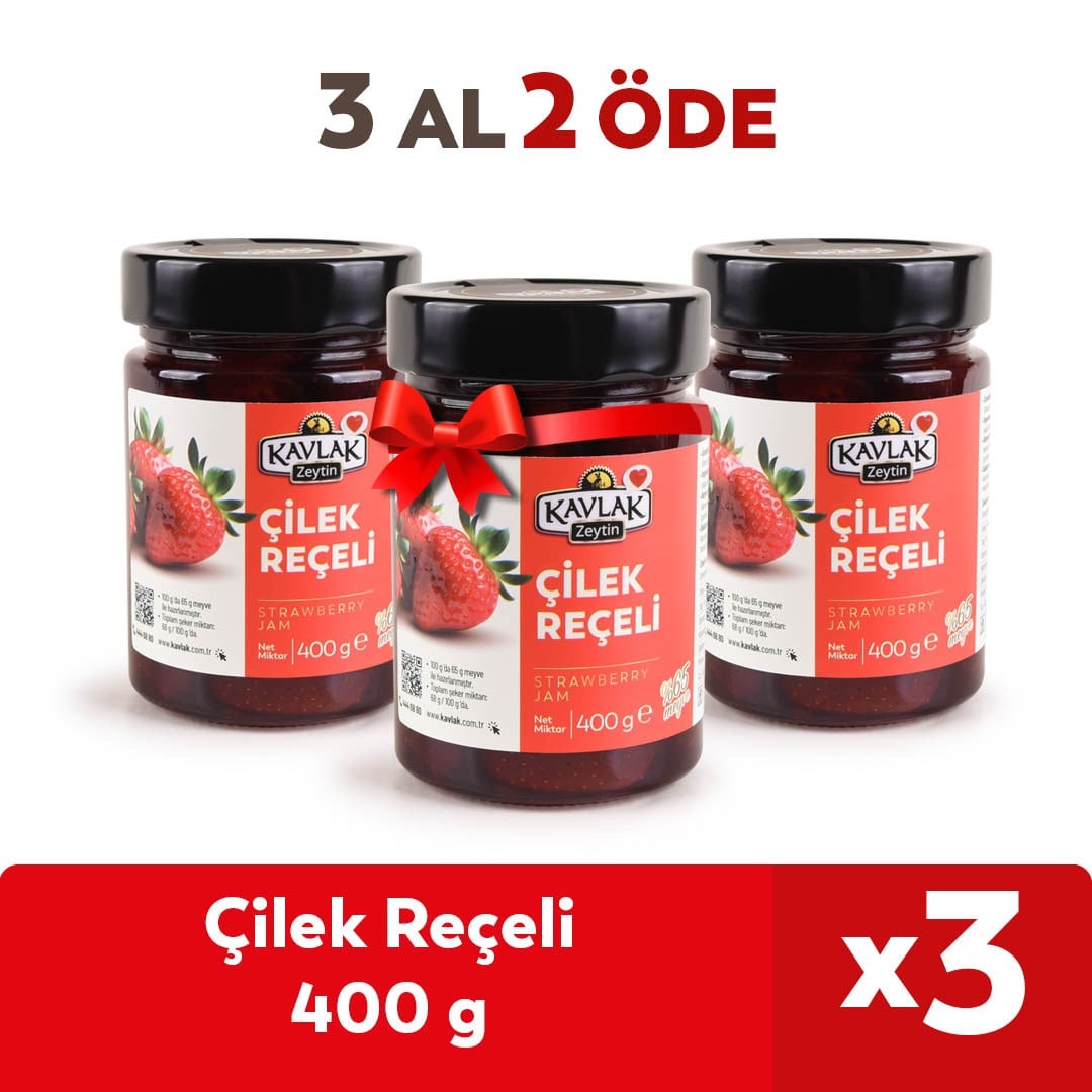 Çilek Reçeli 400 GR 3 Al 2 Öde