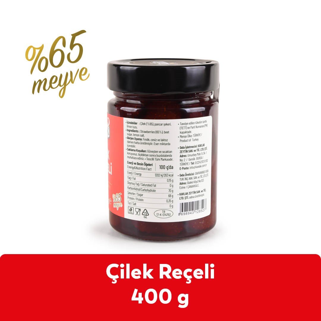 Çilek Reçeli 400 GR