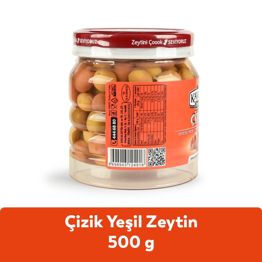 Çizik Yeşil Zeytin 500 Gr 3 Al 2 Öde