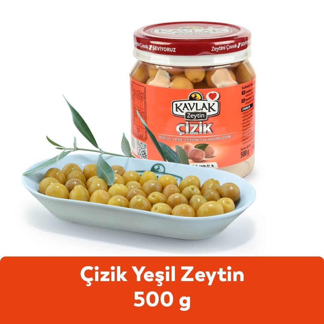 Çizik Yeşil Zeytin 500 Gr