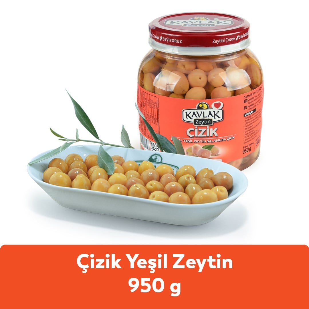 Çizik Yeşil Zeytin 950 GR