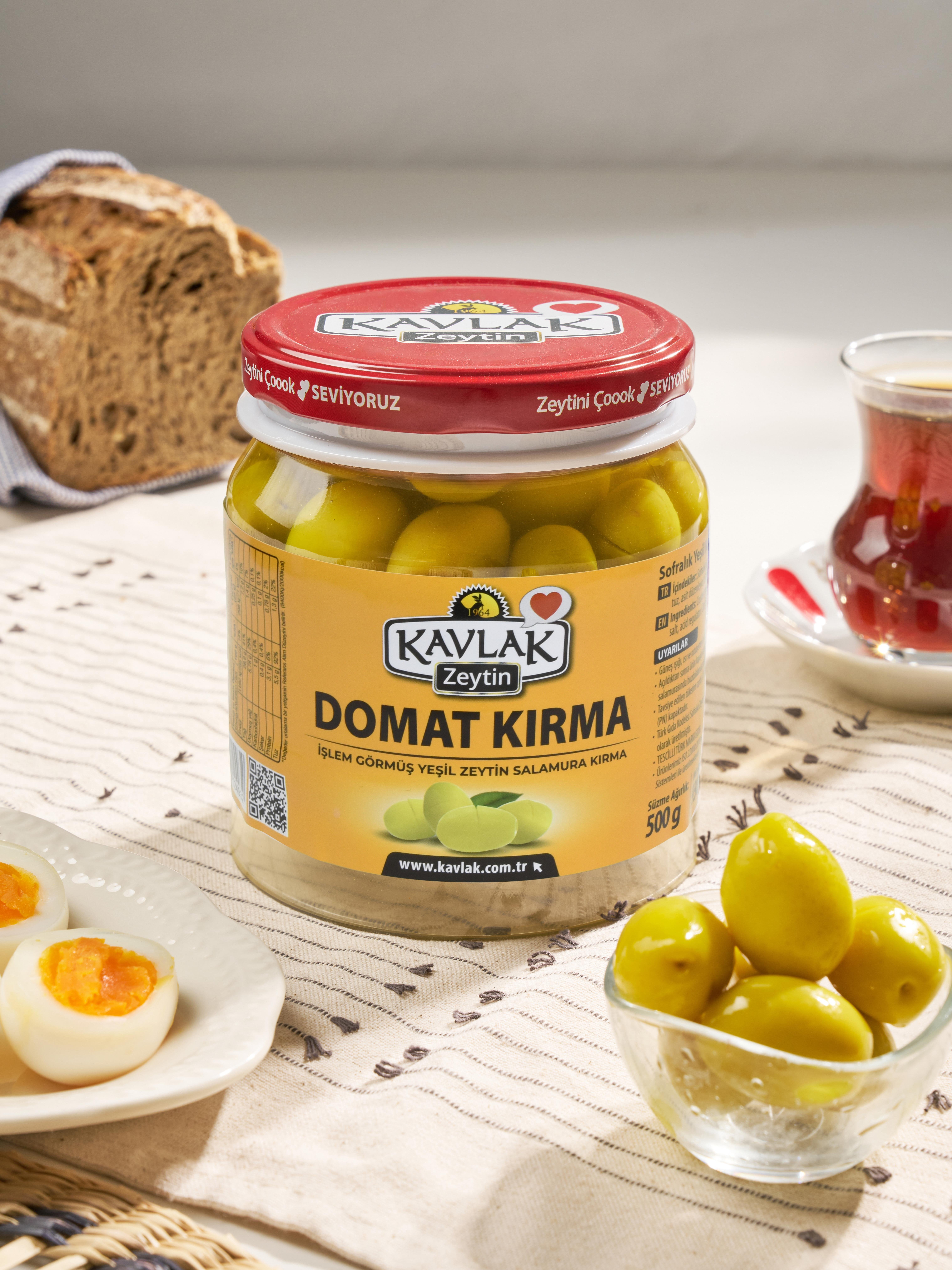 Domat Kırma Yeşil Zeytin 500 Gr