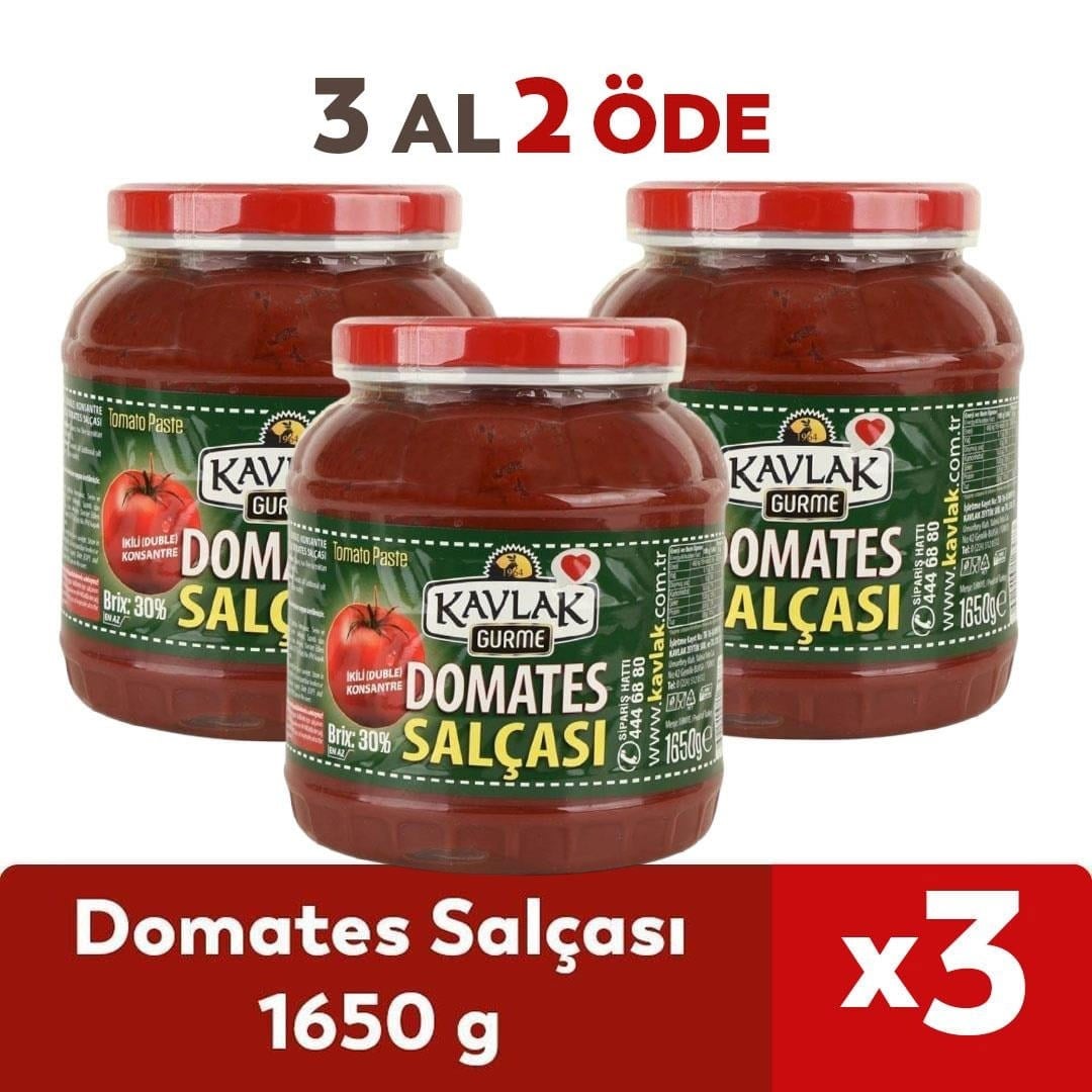 Domates Salçası 1650 gr Cam Pet 3 AL 2 ÖDE