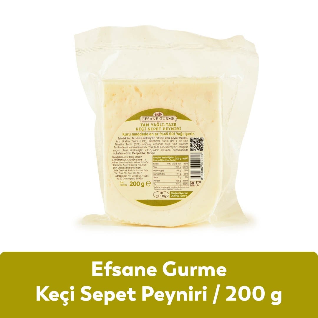 Efsane Gurme Keçi Sepet Peyniri 200 GR