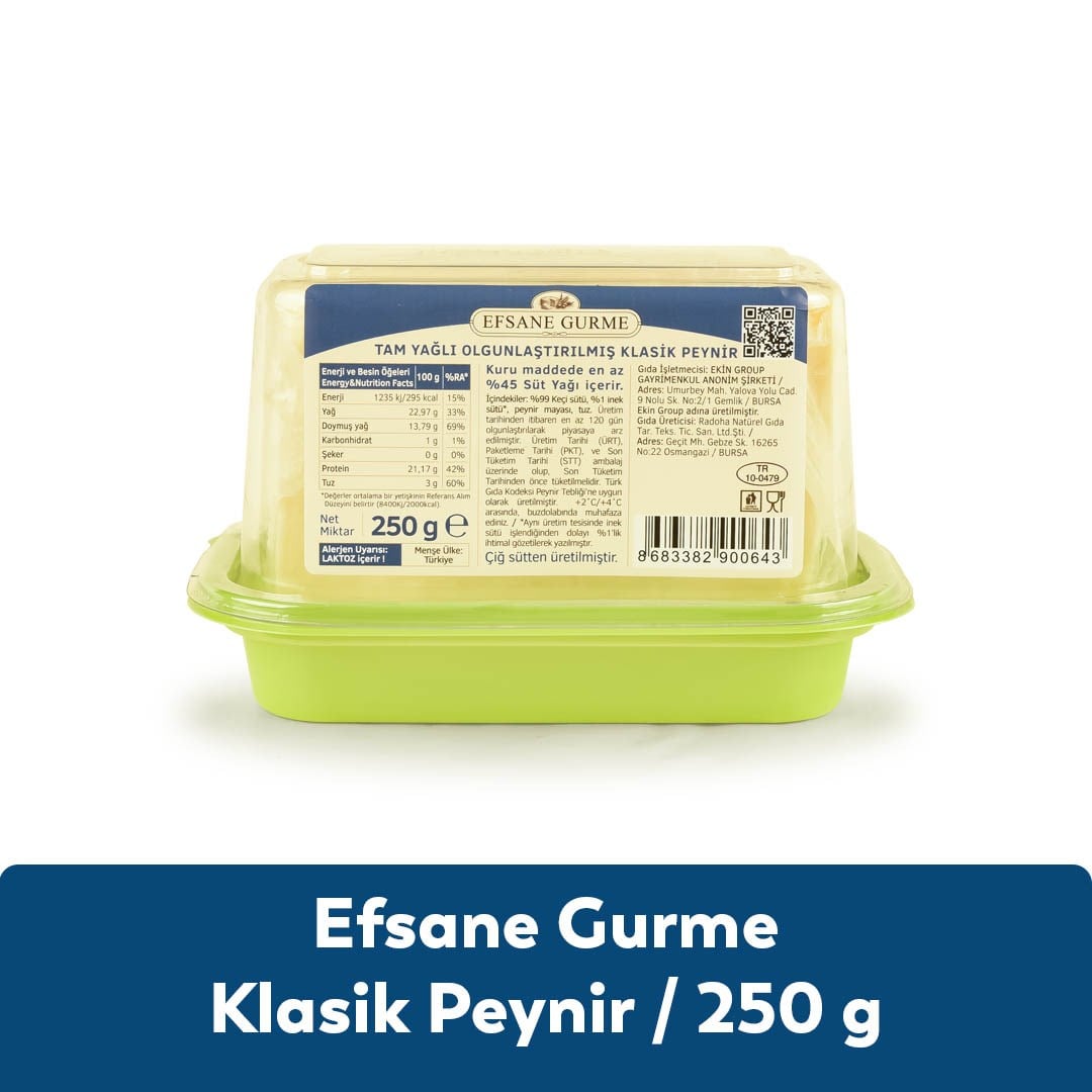 Efsane Gurme Klasik Peynir 250 GR