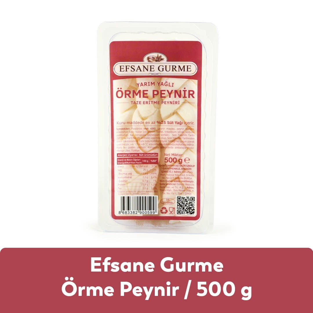 Efsane Gurme Yarım Yağlı Örme Peynir 500 gr
