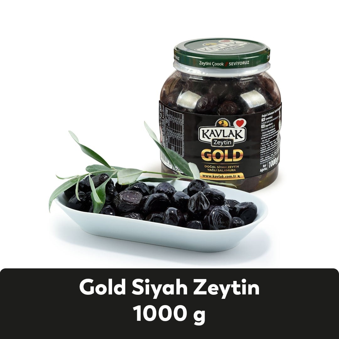 Gold Gemlik Siyah Zeytin 1 Kg Pet