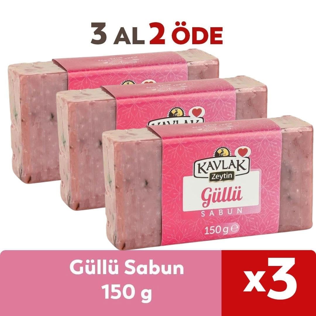Güllü El Yapımı Sabun 150 gr 3 Al 2 Öde