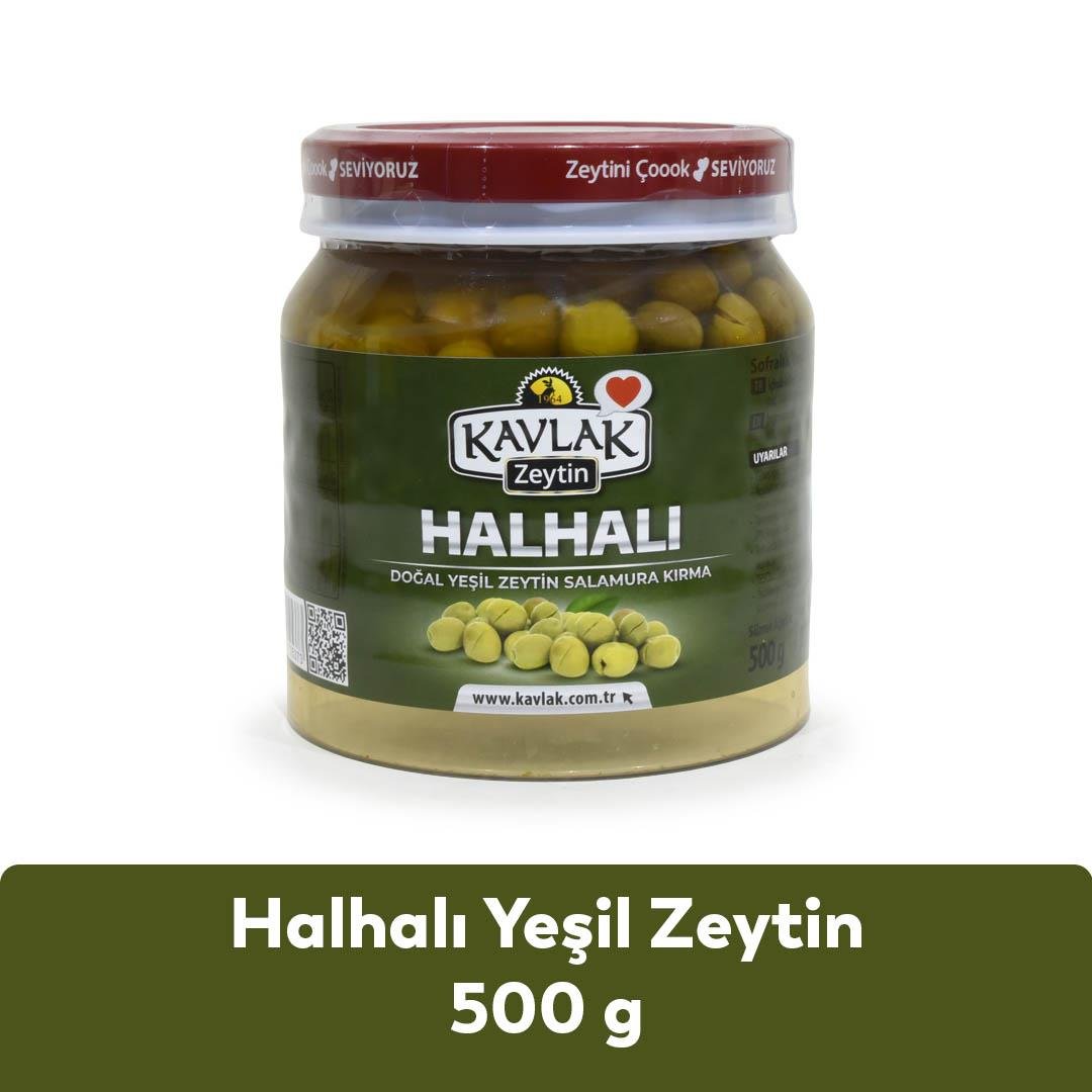 Halhalı Yeşil Zeytin 500 Gr