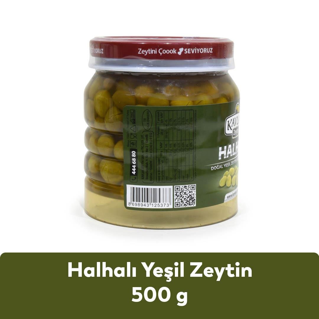 Halhalı Yeşil Zeytin 500 Gr