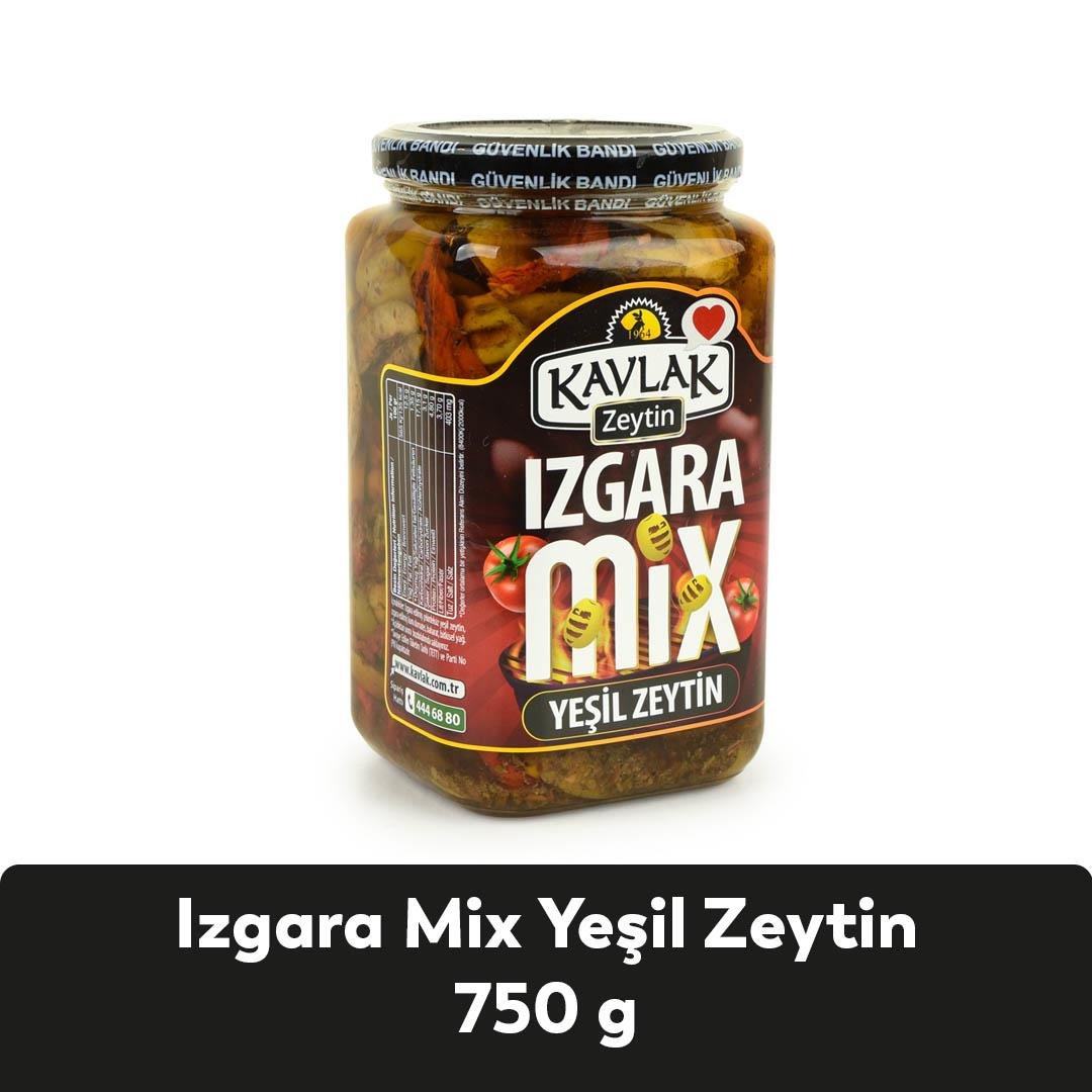Izgara Mix Yeşil Zeytin 750 Gr