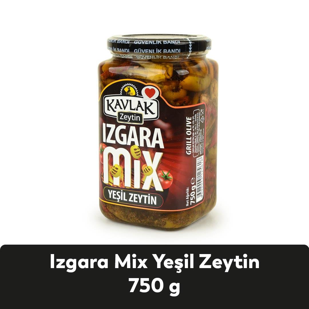 Izgara Mix Yeşil Zeytin 750 Gr