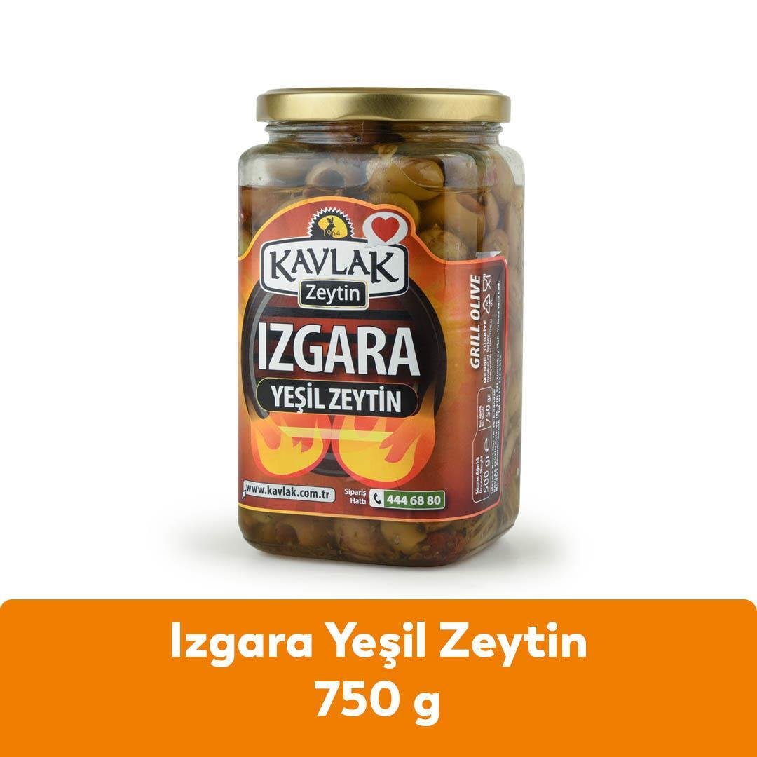 Izgara Yeşil Zeytin 750 Gr Cam Kavanoz