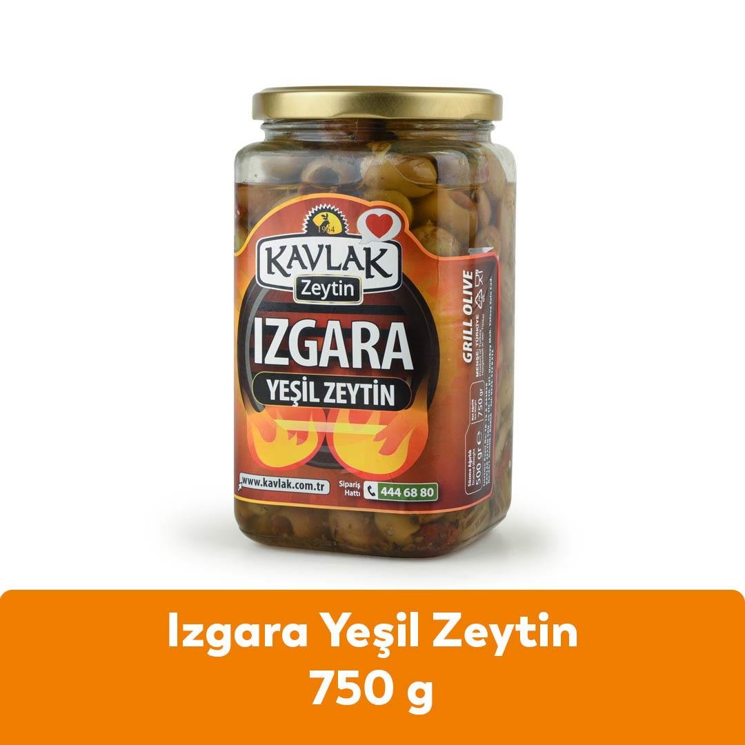 Izgara Yeşil Zeytin 750 Gr Cam Kavanoz