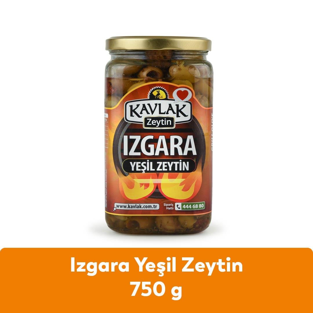 Izgara Yeşil Zeytin 750 Gr Cam Kavanoz