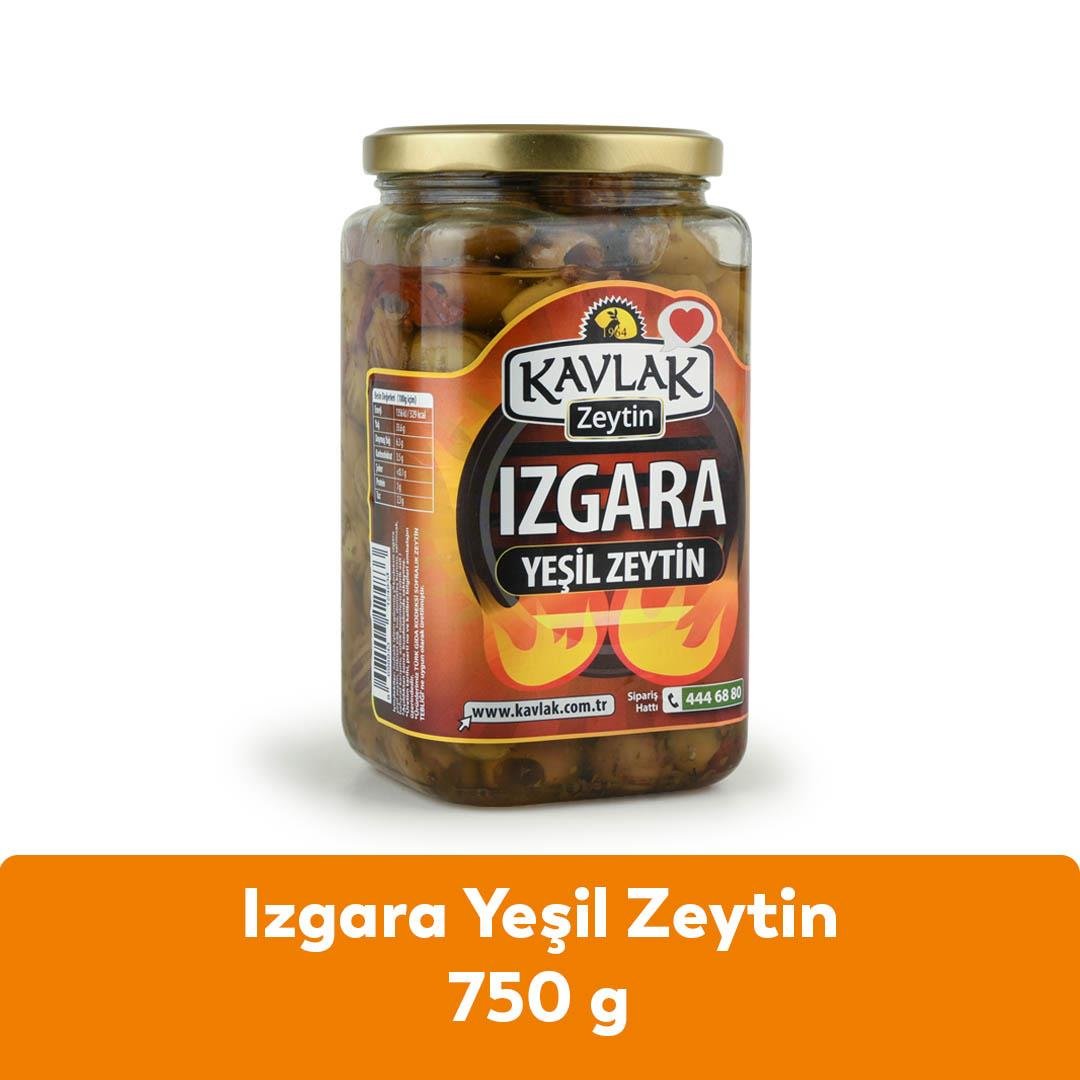 Izgara Yeşil Zeytin 750 Gr Cam Kavanoz