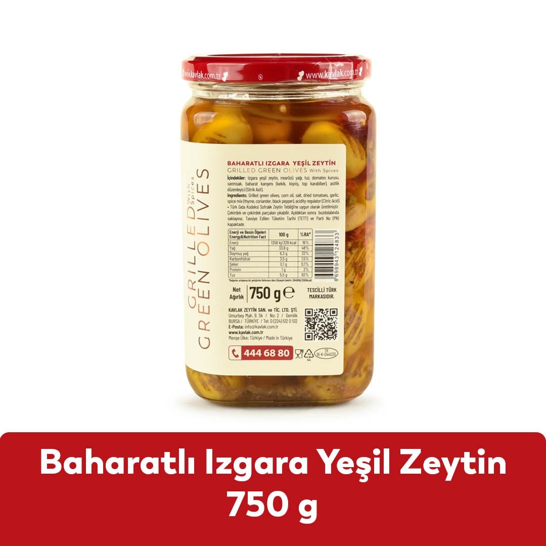 Izgara Yeşil Zeytin 750 Gr Cam Kavanoz 3 Al 2 Öde
