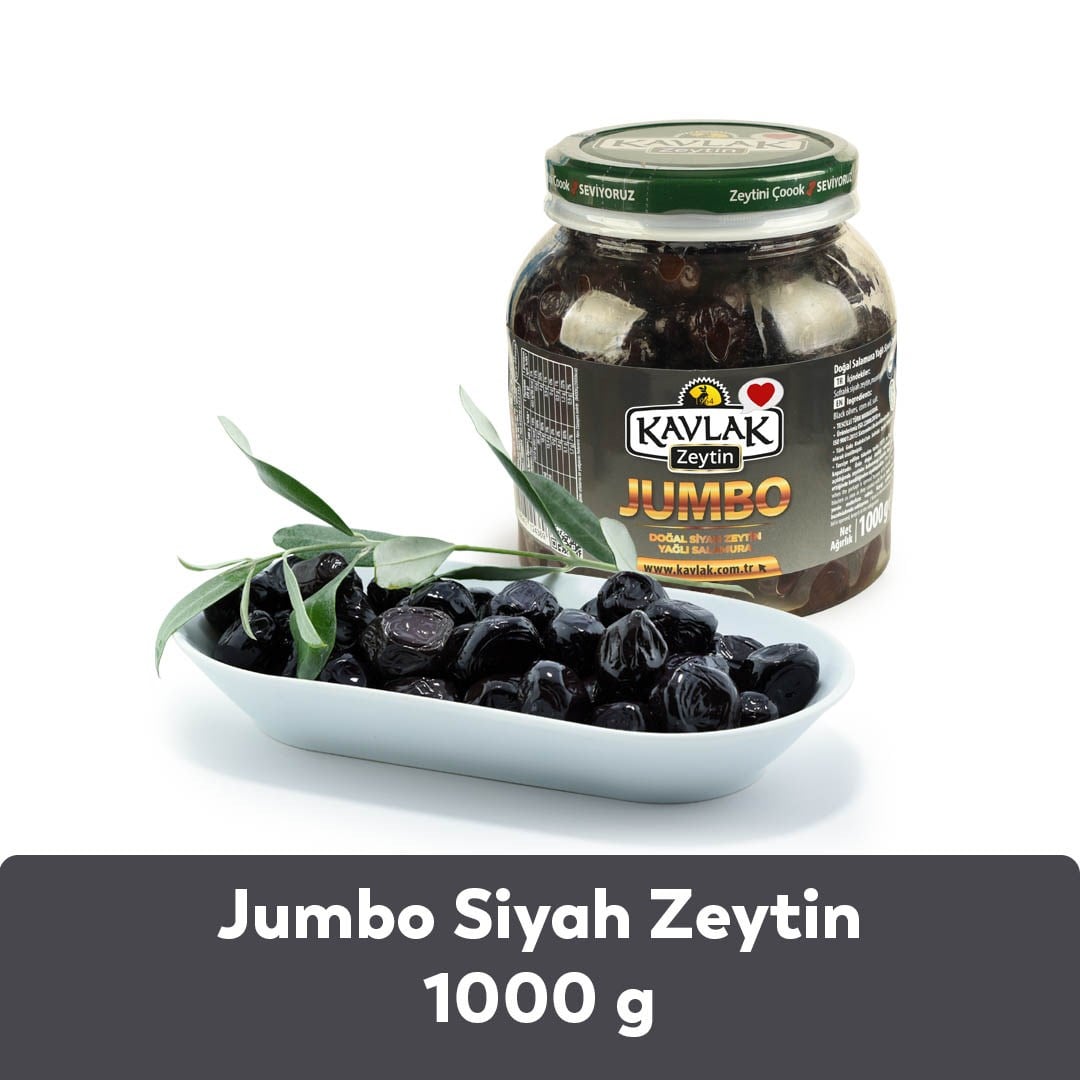 Jumbo Gemlik Siyah Zeytin 1 Kg Pet